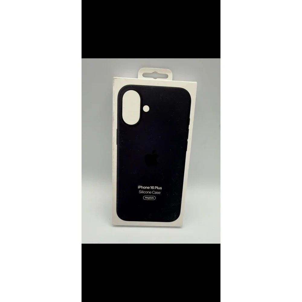Apple Silicone Case iPhone 16 Plus Black New MagSafe Protective Cover
